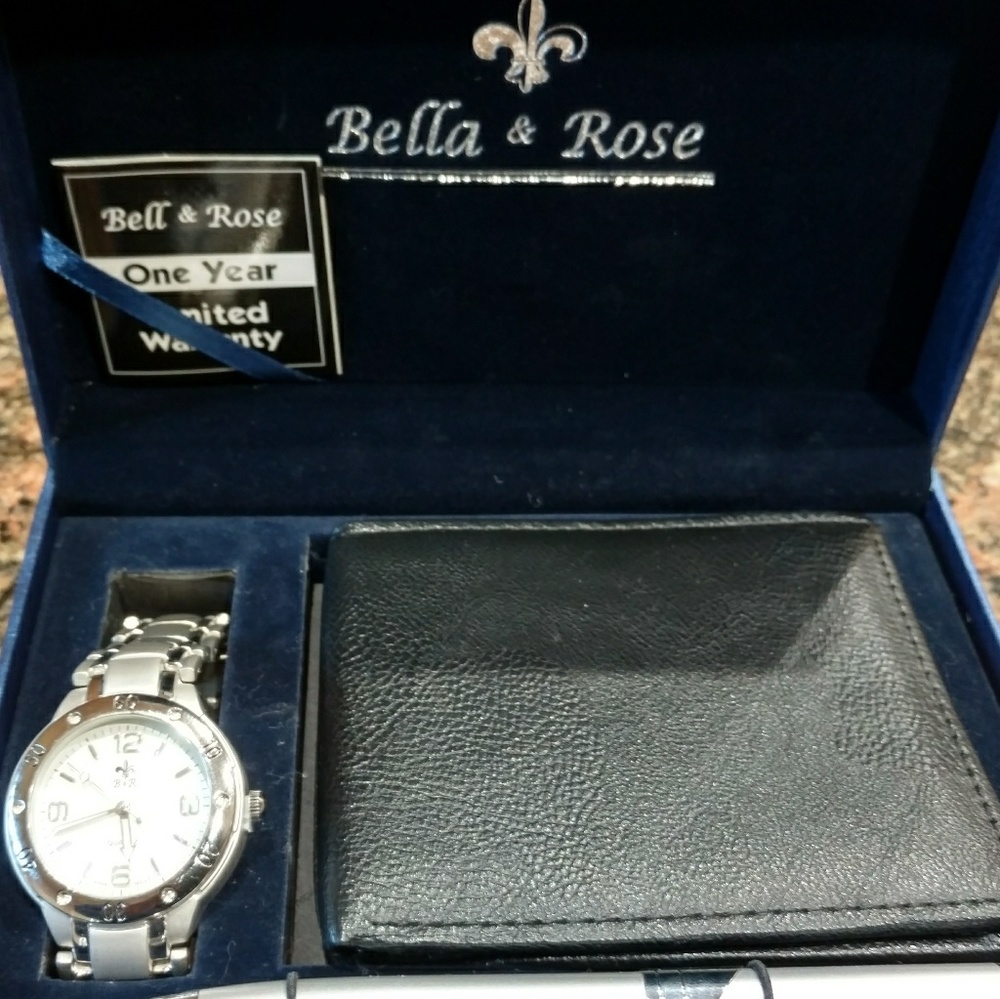 Bella and Rose Watch, Wallet, & Pen set